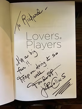 Signed copy of Lovers & Players by Jackie Collins